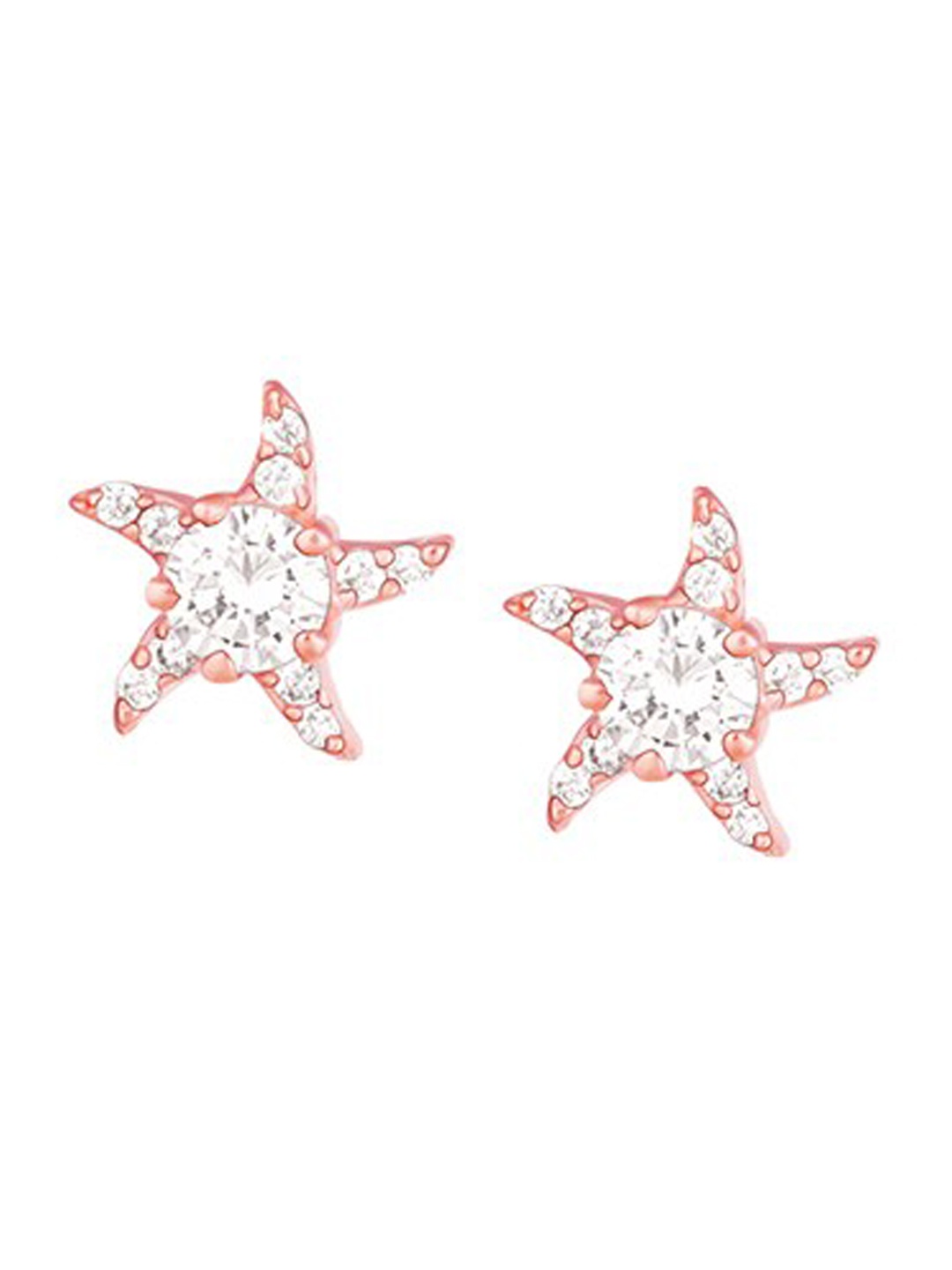 

GIVA Rose Gold-Plated Contemporary Studs Earrings