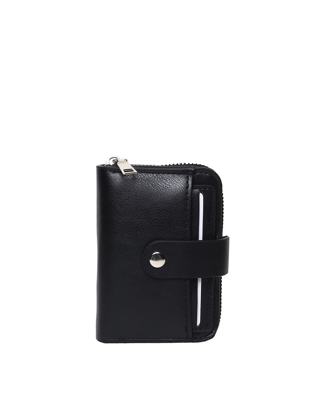 

WILD EDGE Textured Card Holder, Black
