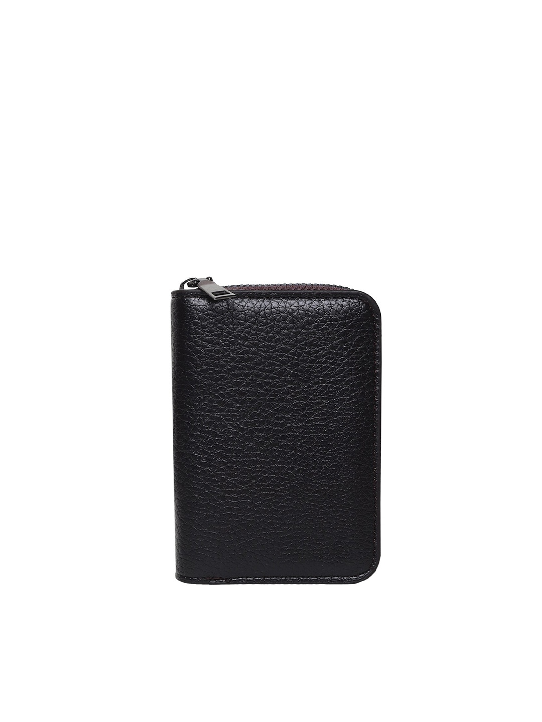 

WILD EDGE Geometric Textured Card Holder, Black