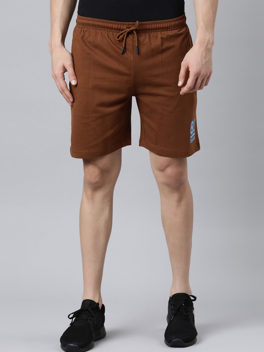 

Chennis Men Pure Cotton Regular Fit Sports Shorts, Khaki