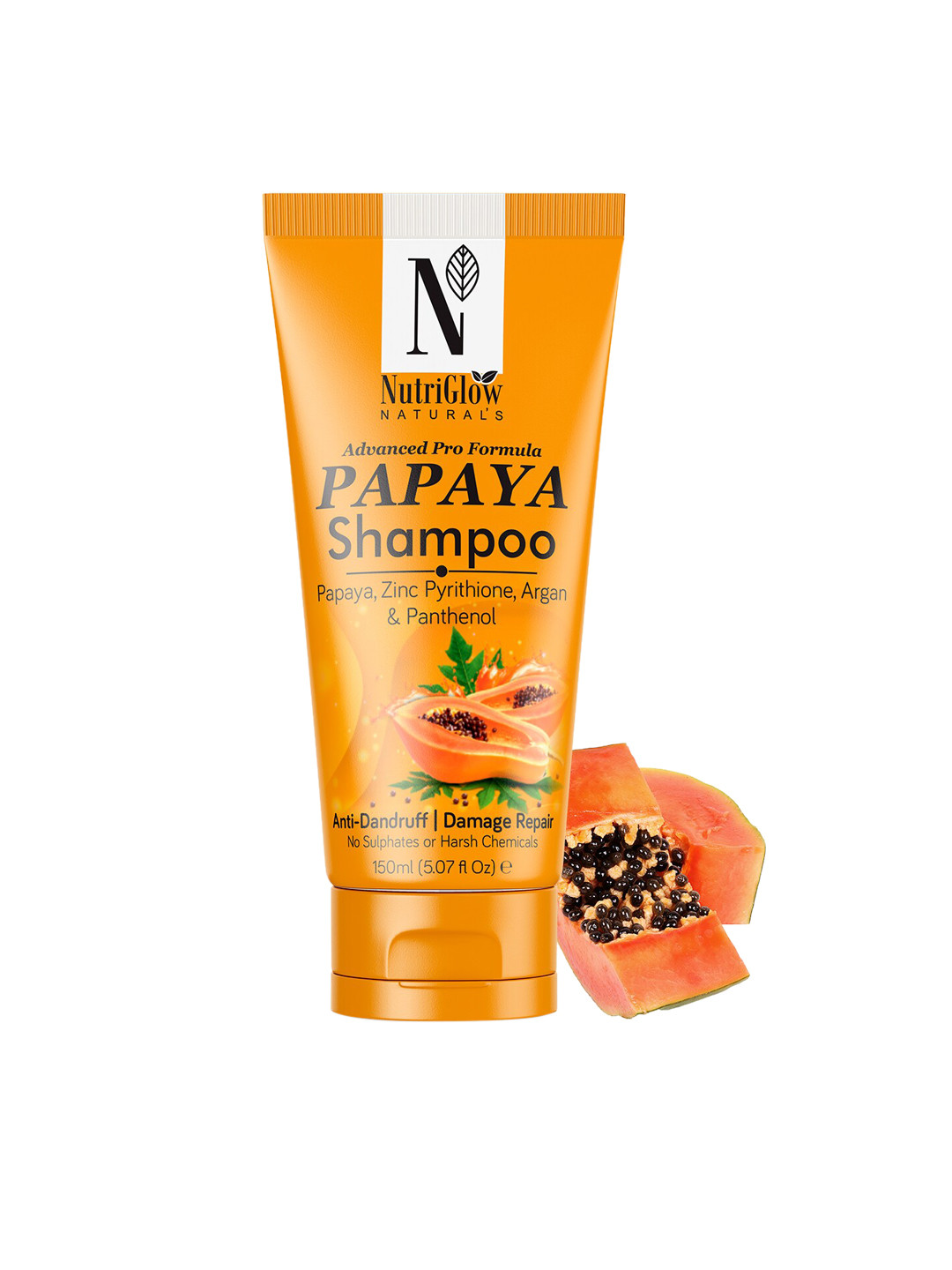 

NutriGlow Naturals Advanced Pro Formula Papaya Shampoo - 150 ml, Yellow