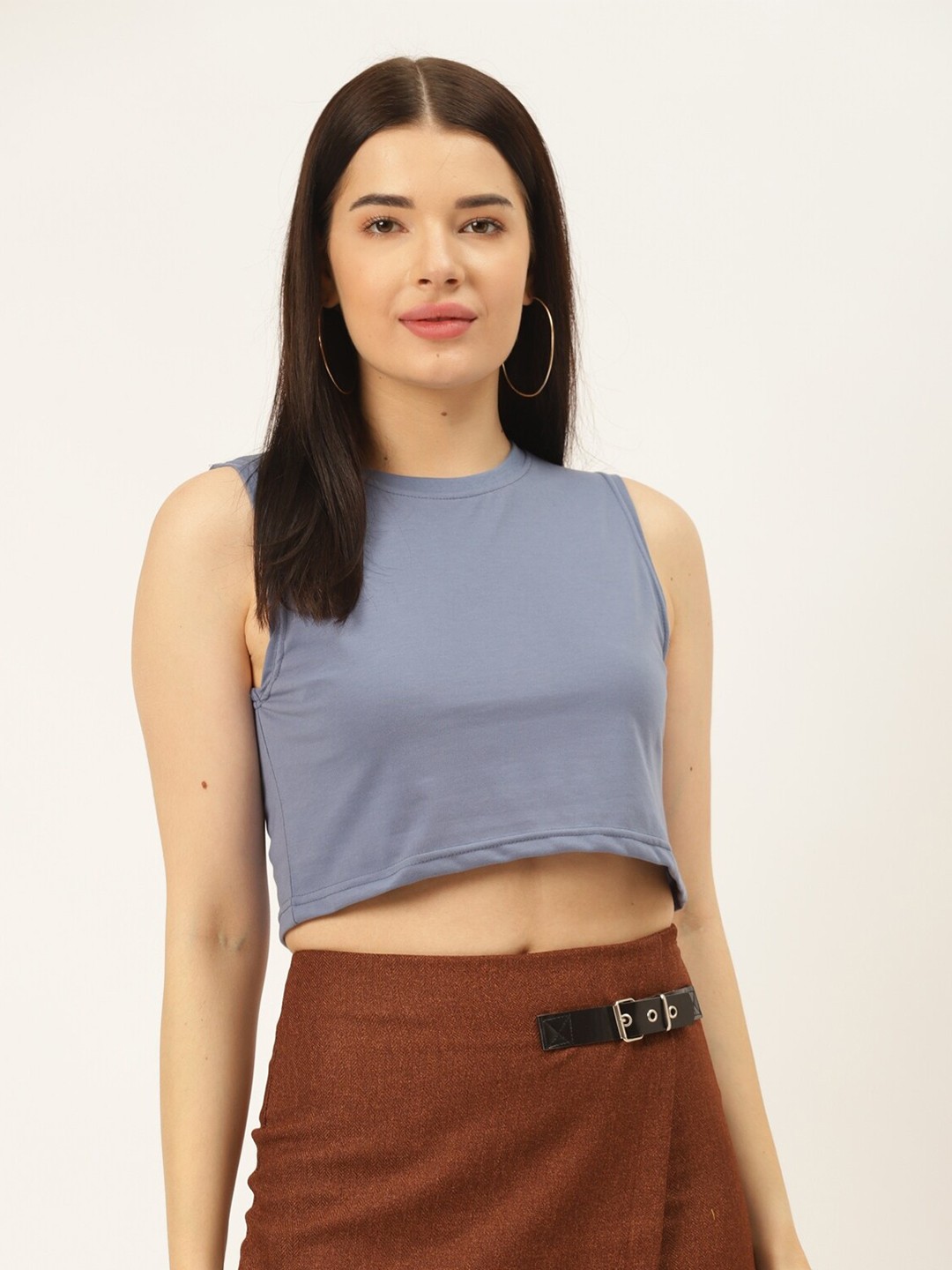 

Rodzen Women Pure Cotton T-shirt, Blue