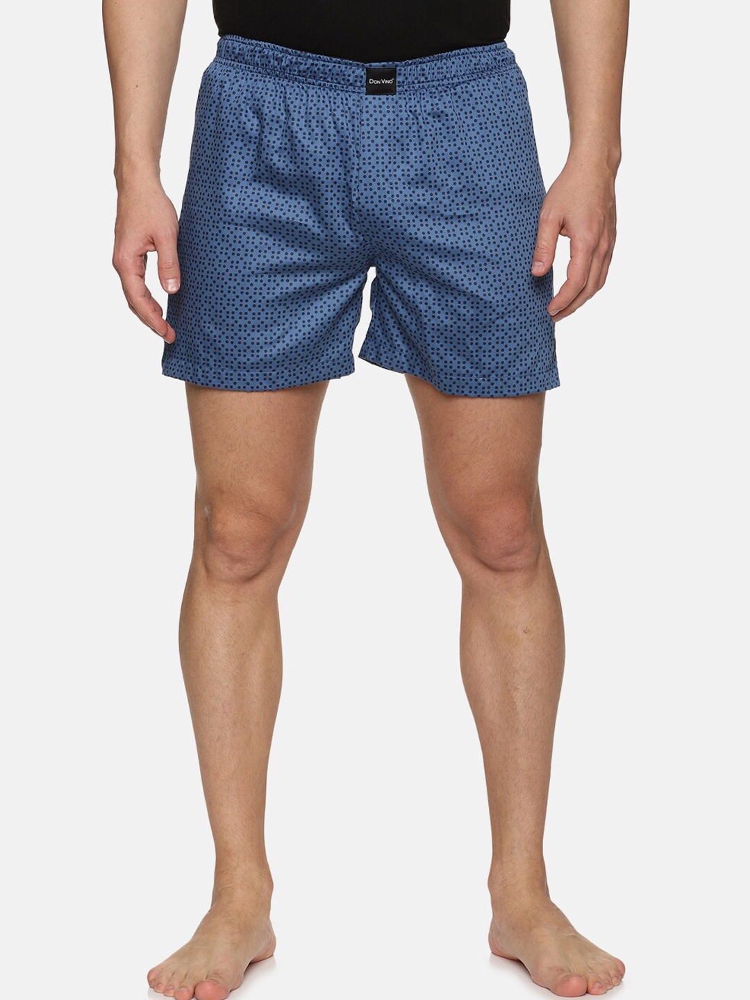 

DON VINO Men Checked Cotton Boxers, Blue
