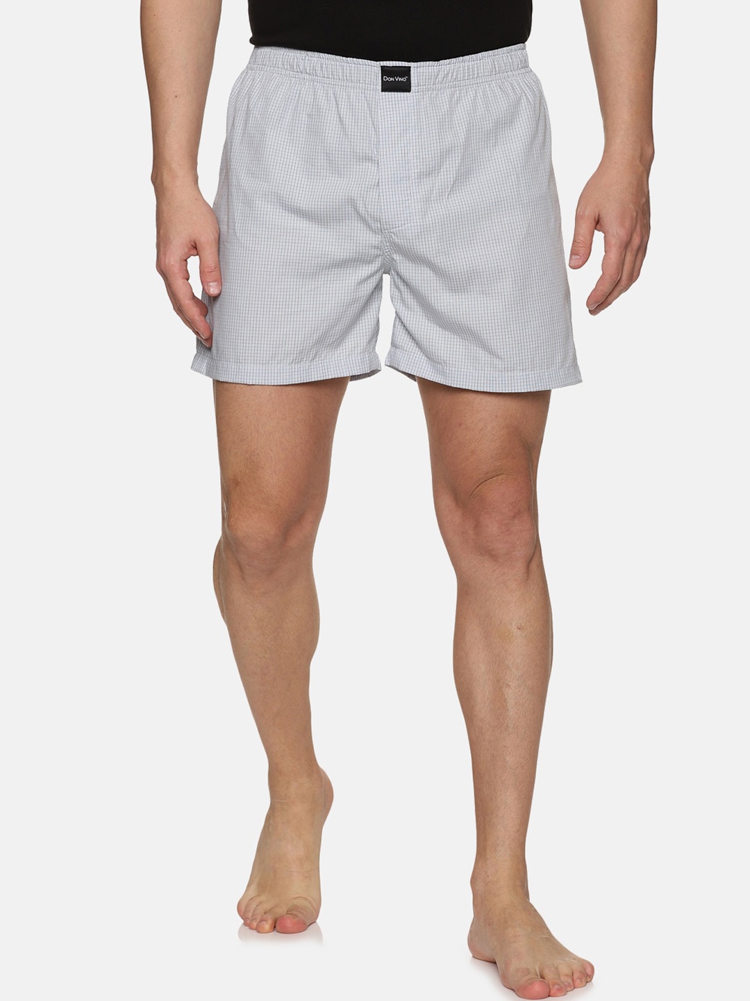 

DON VINO Men Checked Cotton Boxers, Blue