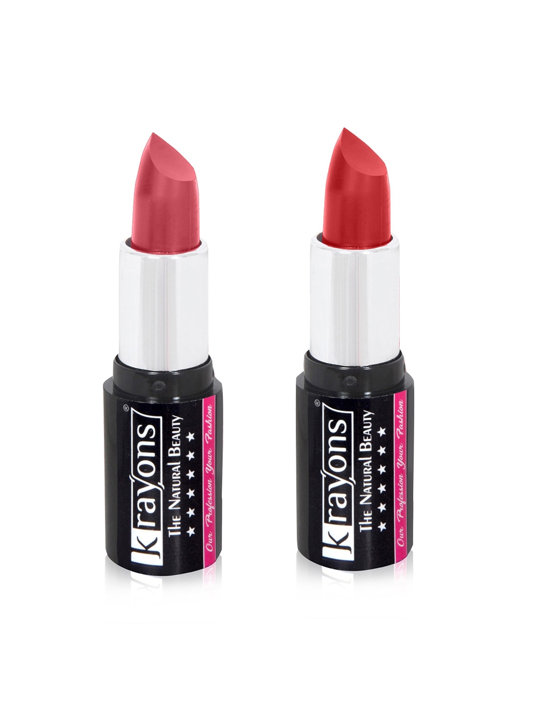 

krayons The Natural Beauty Set Of 2 Moisturizing Matte Lipsticks - 4 g Each, Red