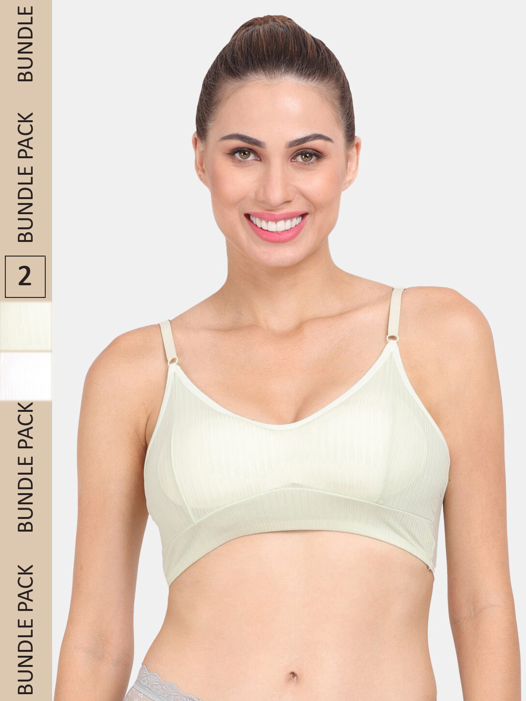 

Amour Secret Pack of 2 Lightly Padded Sports Bra, Green
