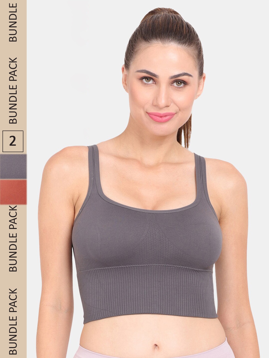

Amour Secret Pack of 3 Bra, Grey