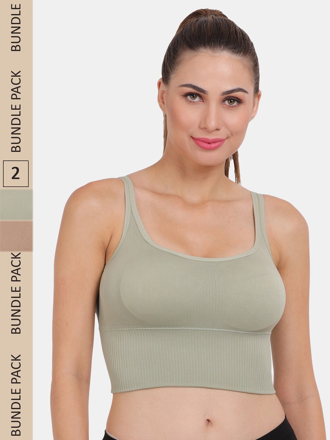 

Amour Secret Pack of 2 Bra, Green