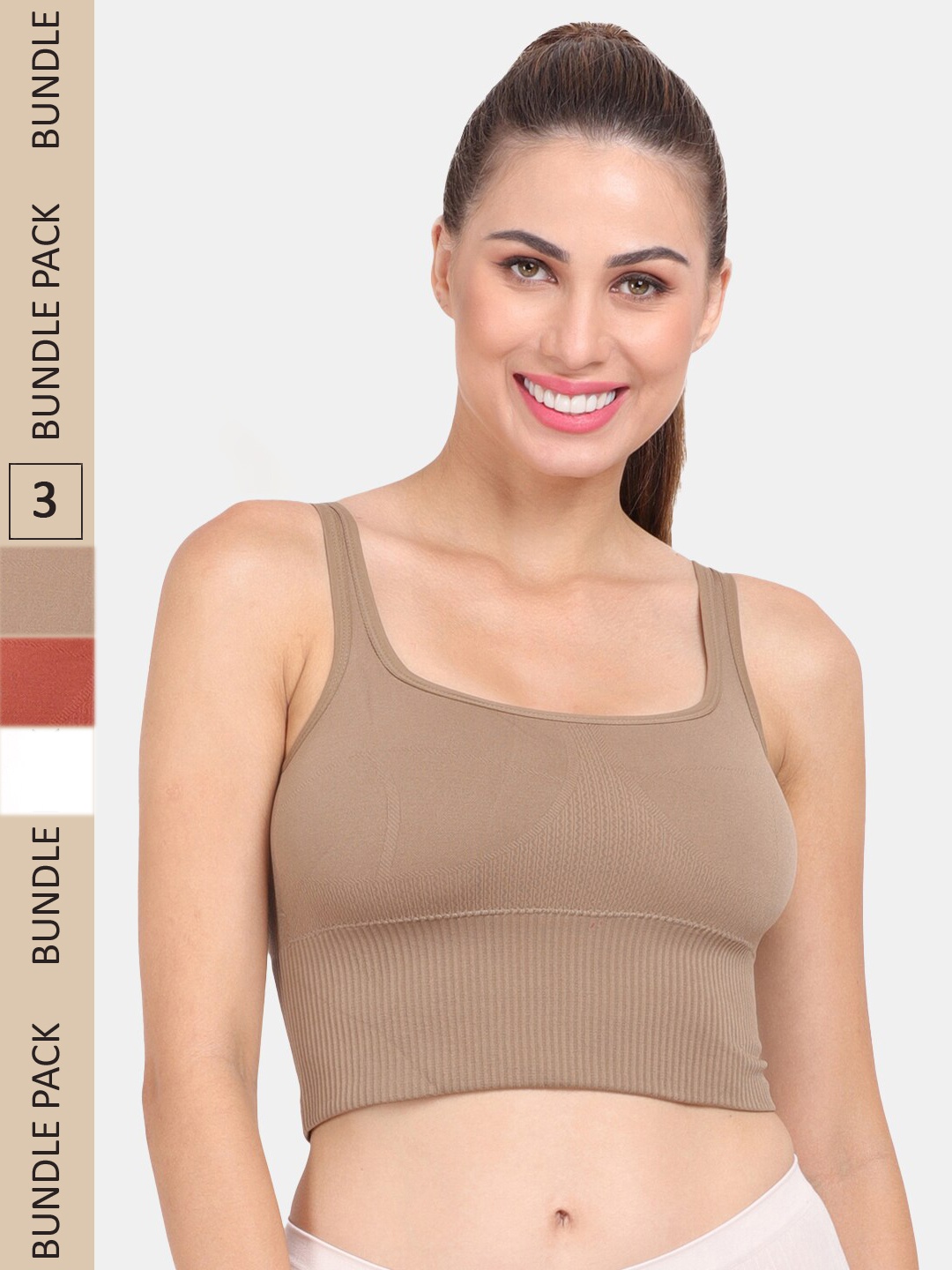 

Amour Secret Pack of 3 Bra, Nude