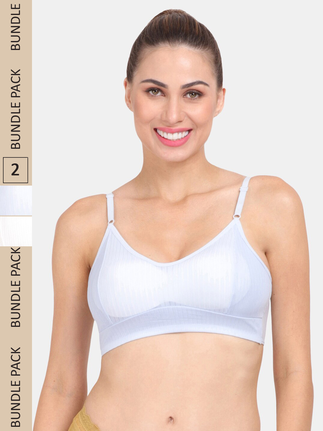 

Amour Secret Pack of 2 Workout Bra, Blue