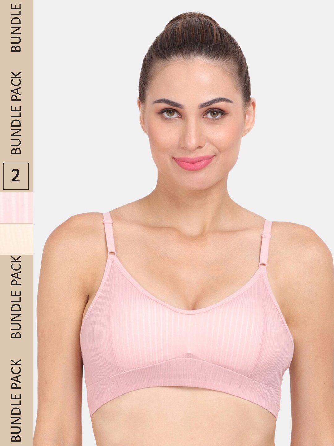 

Amour Secret Pack of 2 Workout Bra, Pink