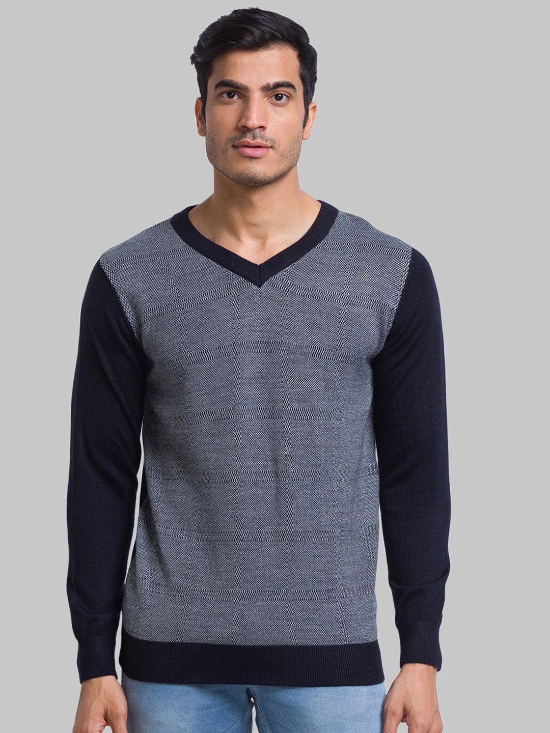 

Parx Men Acrylic Pullover, Navy blue