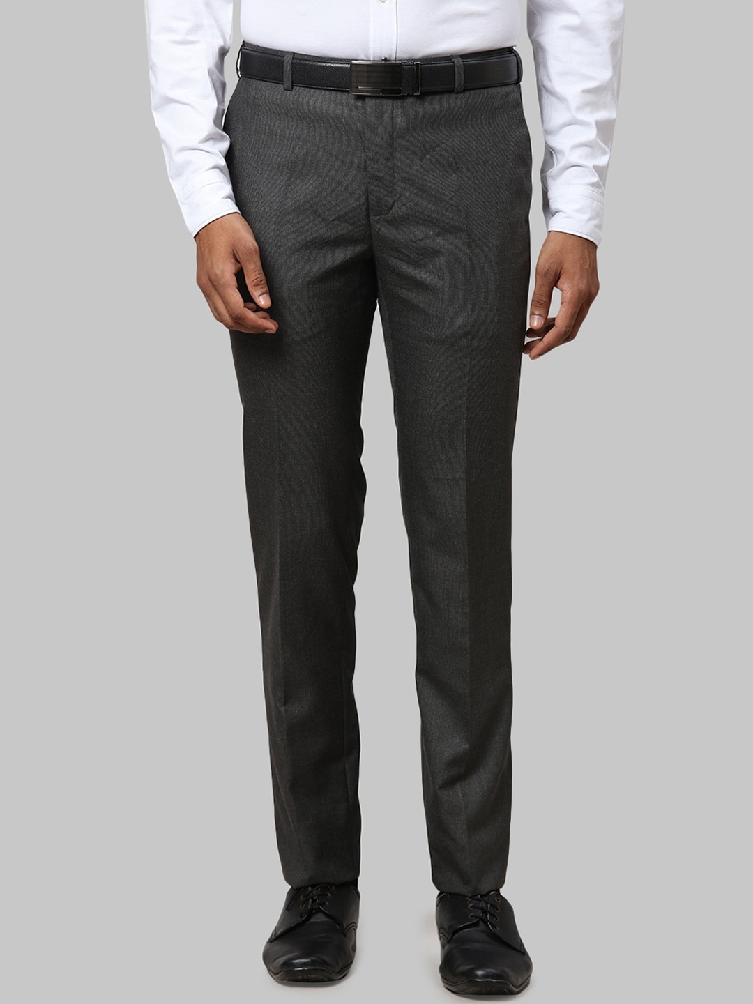 

Raymond Men Slim Fit Formal Trousers, Grey