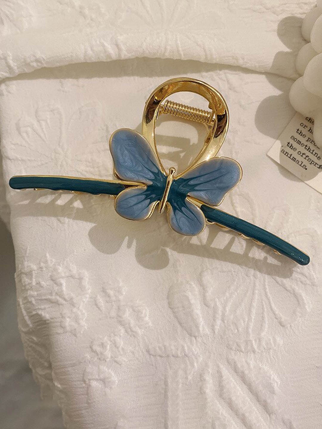 

FIMBUL Women Metal Claw Clip, Blue