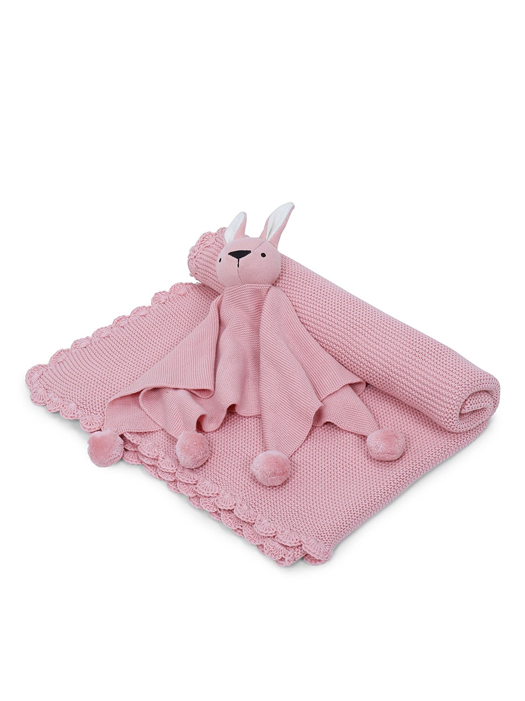 

haus & kinder Teddy Bear Pink AC Room Cotton Single Bed Blanket