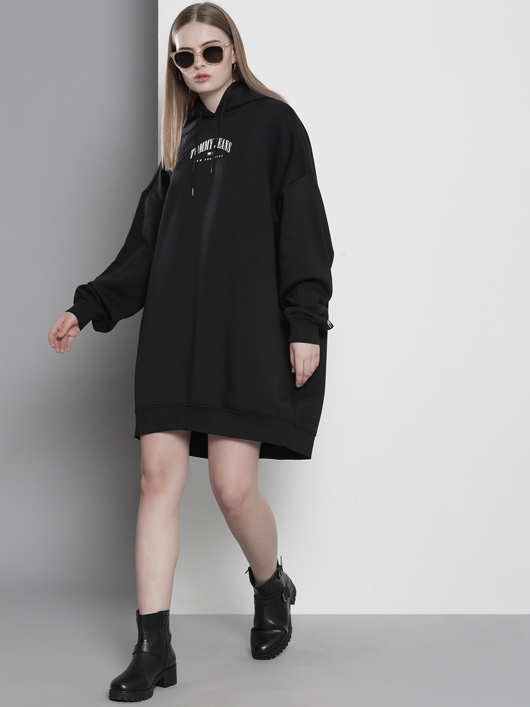 

Tommy Hilfiger Brand Logo Jumper Dress, Black