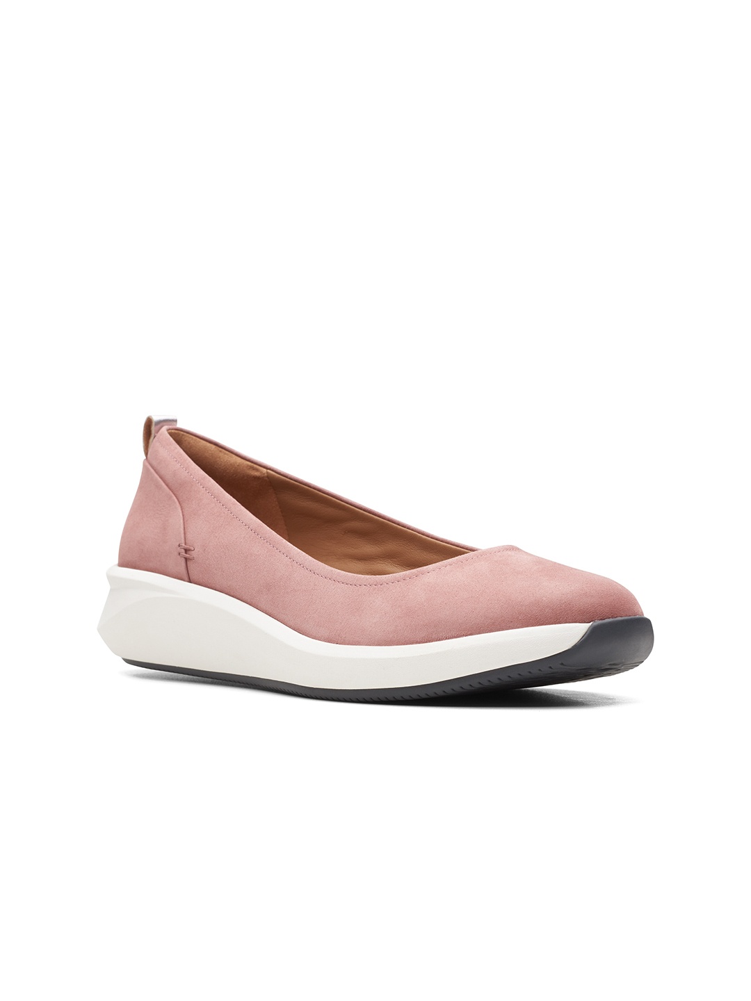 

Clarks Women Un Rio Vibe Rose Leather Running Shoes