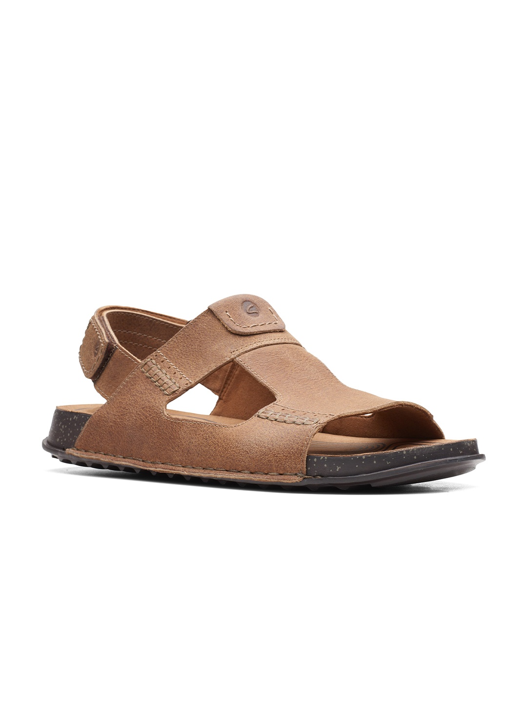 

Clarks Men Leather Comfort Sandals, Brown