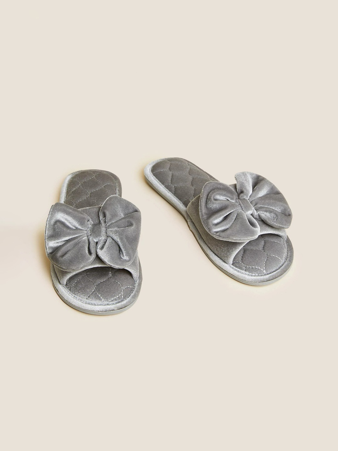

Marks & Spencer Women Sliders With Bows, Silver