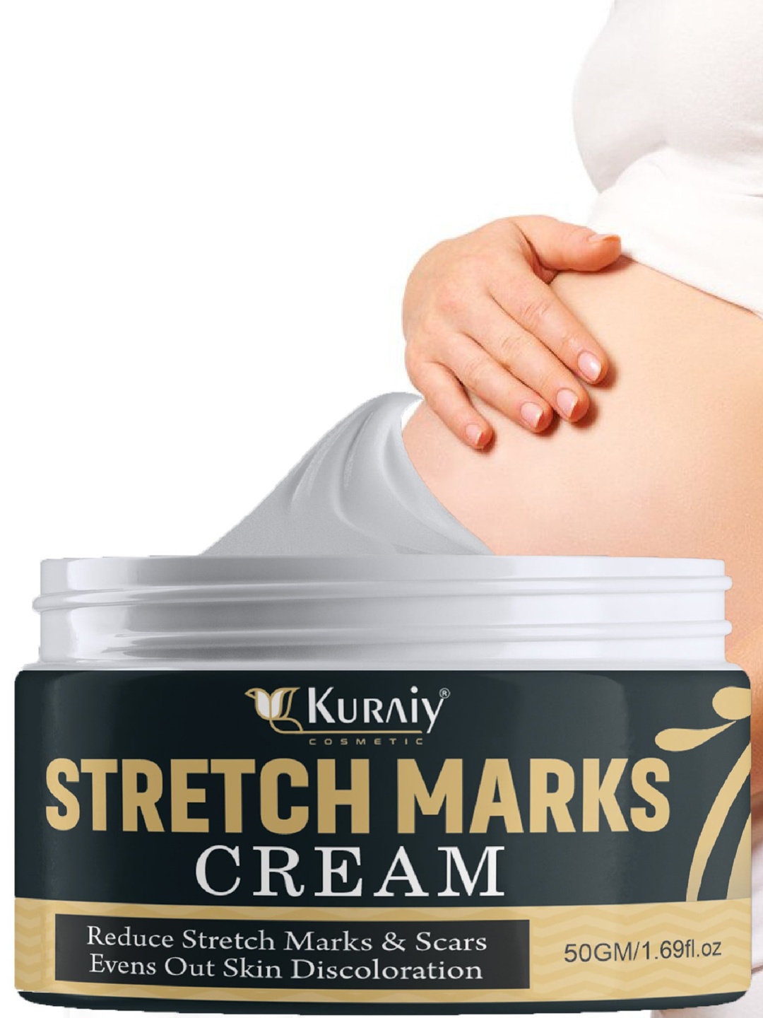 

KURAIY Women Stretch Marks Treatment Maternity Repair Cream 50g, White