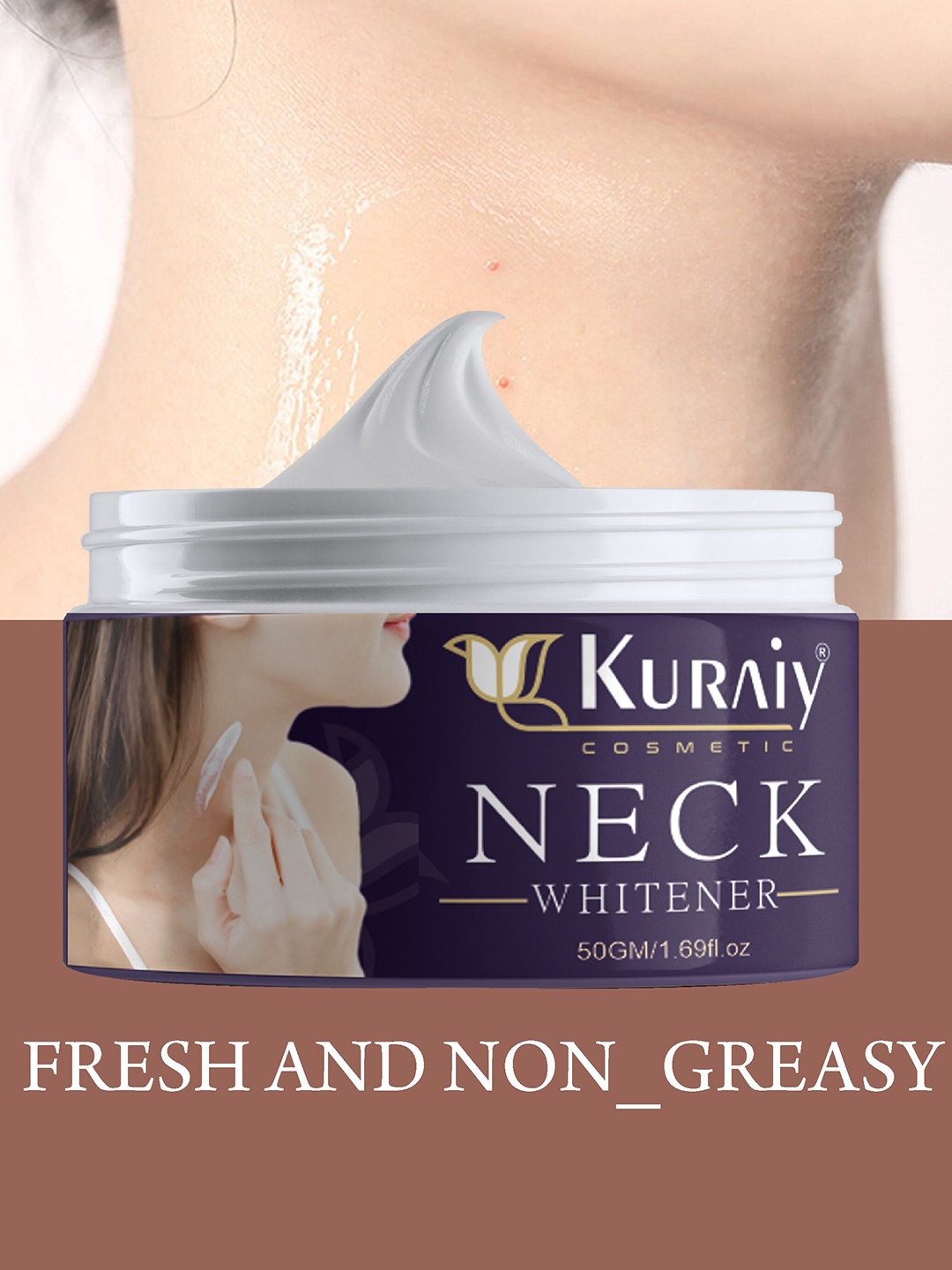 

KURAIY Neck Whitener Cream-50gm, White