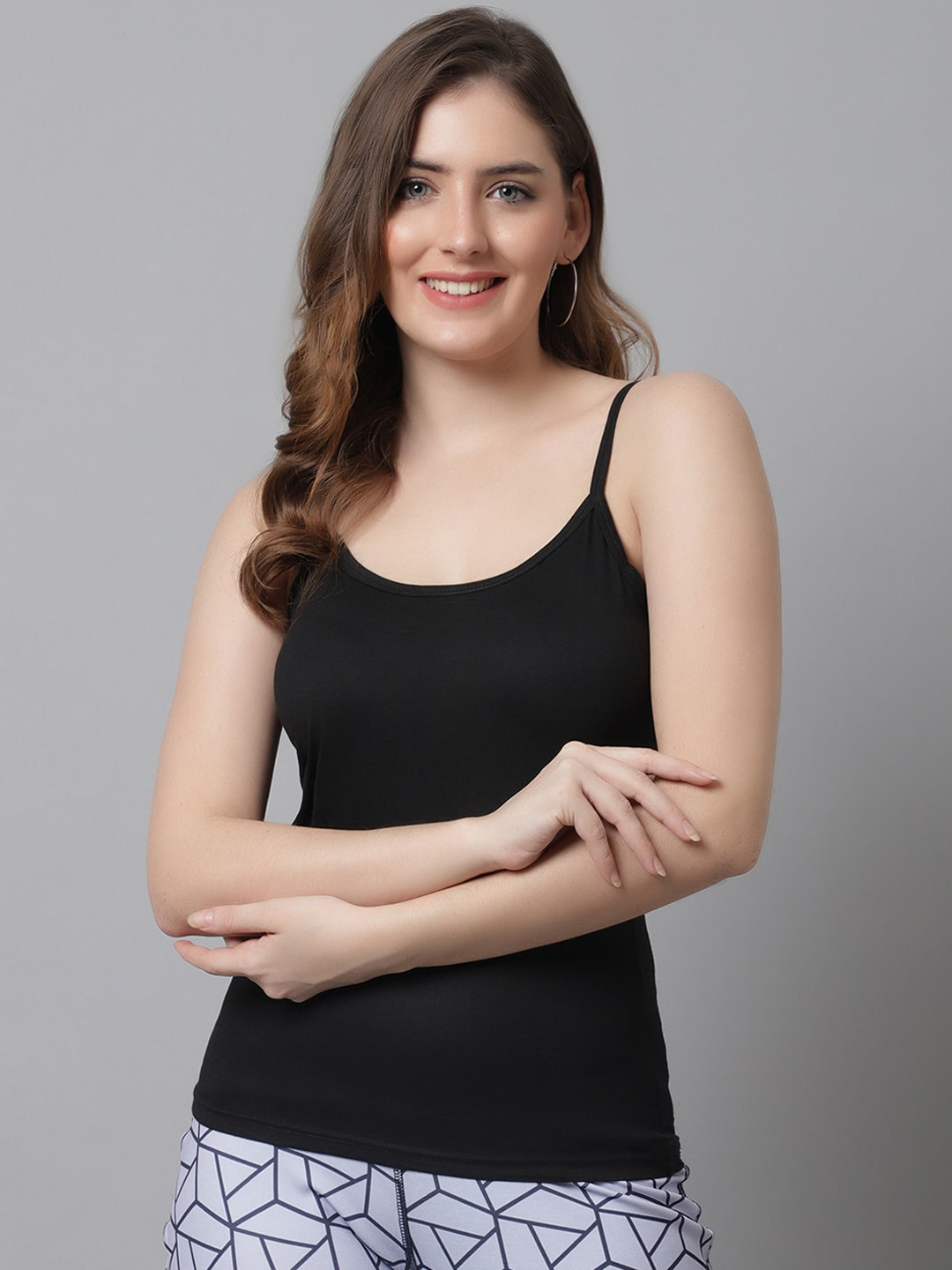 

KEX Women Non-Padded Camisoles, Black