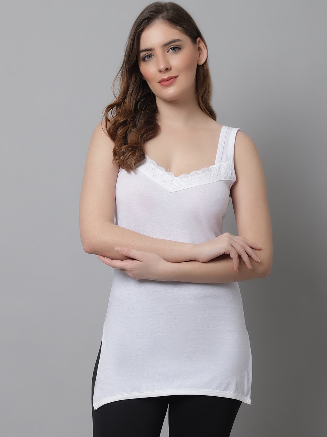 

KEX Women Non-Padded Camisoles, White
