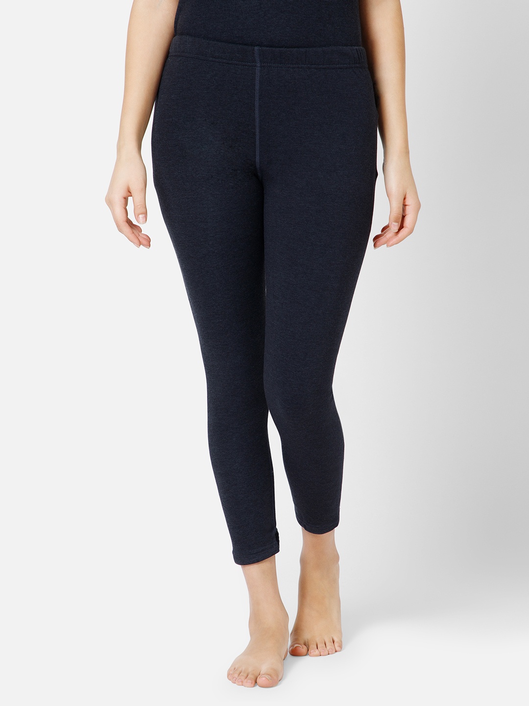

BODYCARE INSIDER Women Fleece High Strectchability Thermal Bottoms, Navy blue