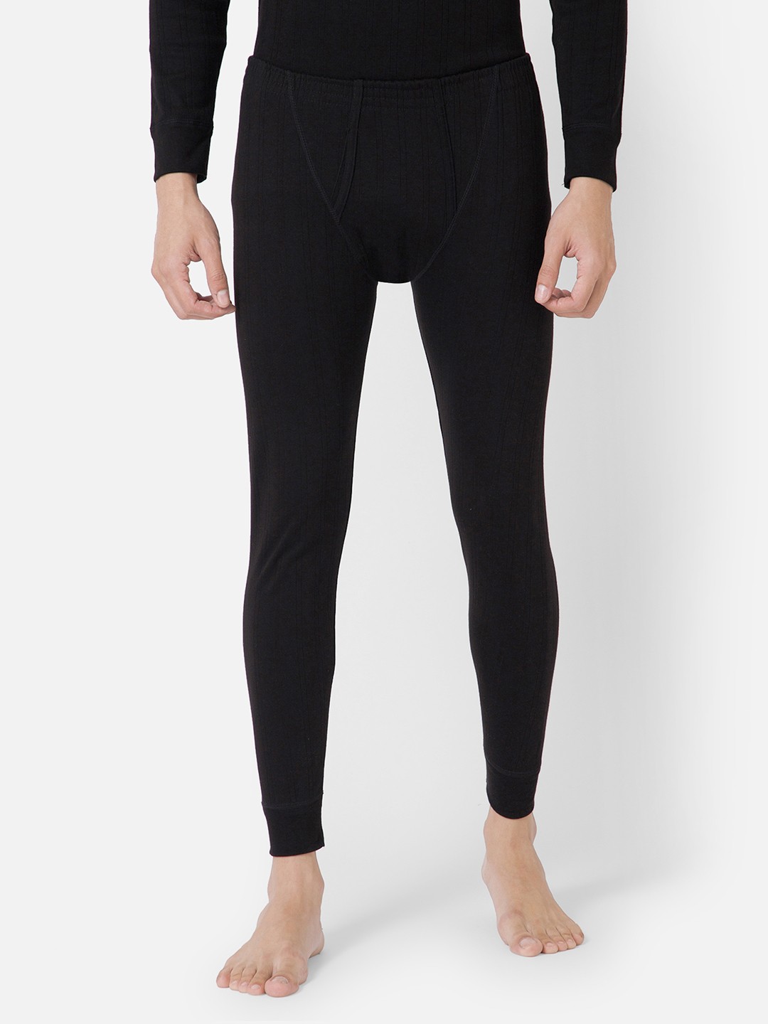

BODYCARE INSIDER Men Cotton Thermal Bottom, Black