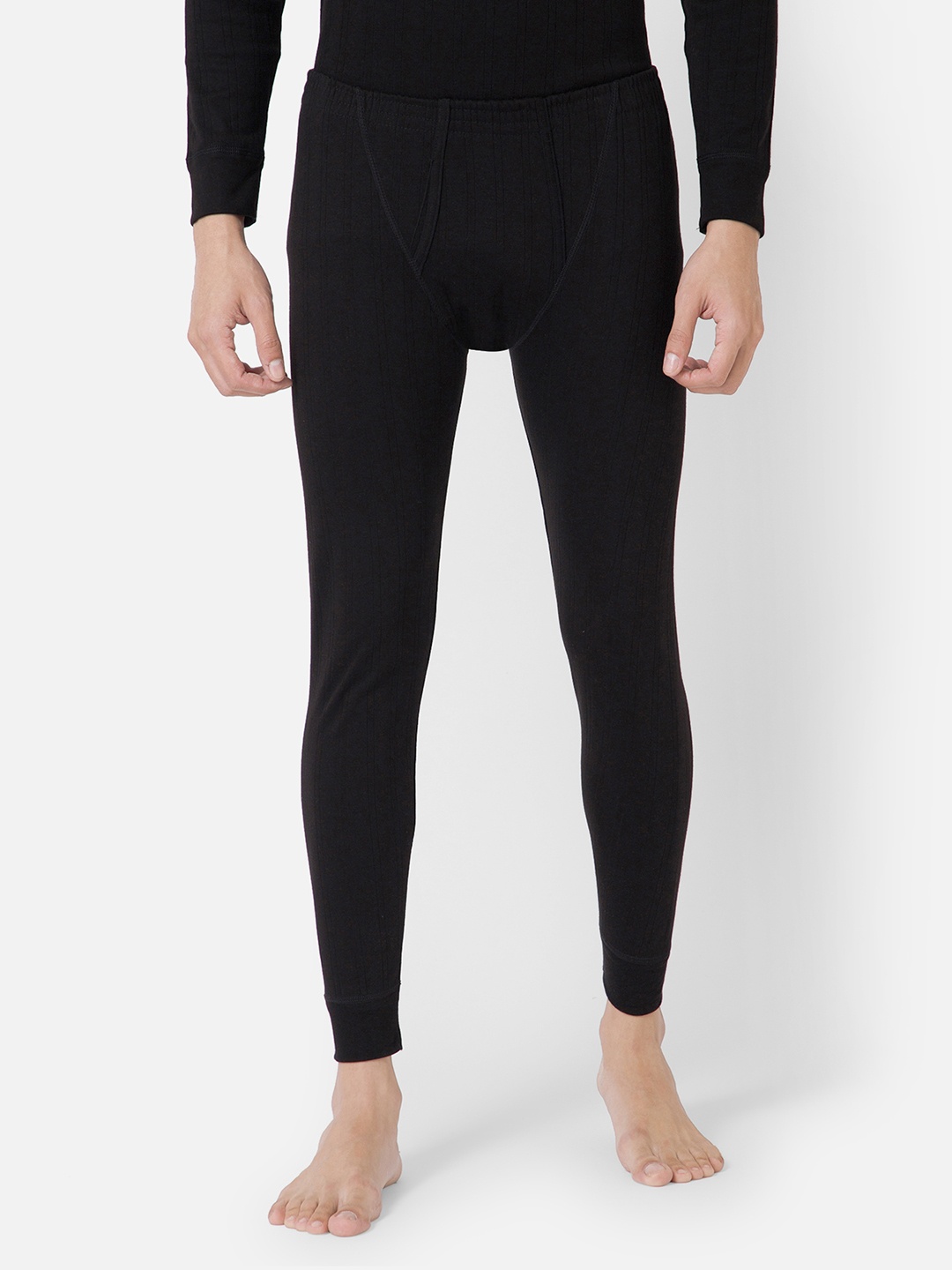 

BODYCARE INSIDER Men Cotton Thermal Bottoms, Black
