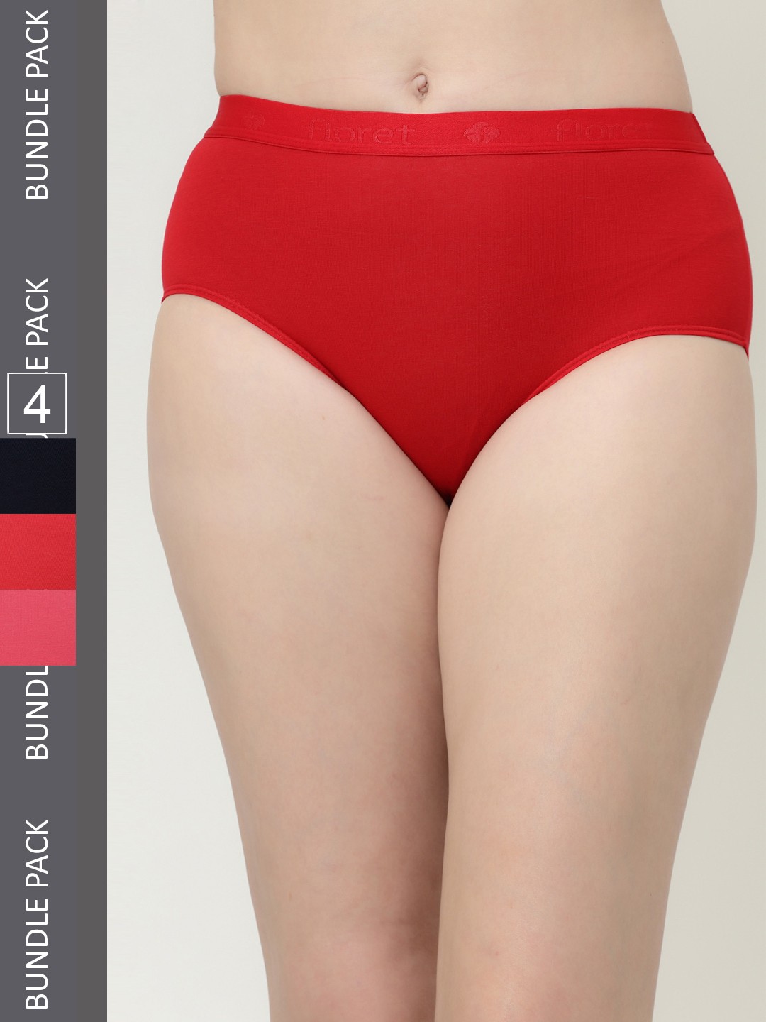 

Floret Women Pack Of 4 Assorted Hipster Briefs