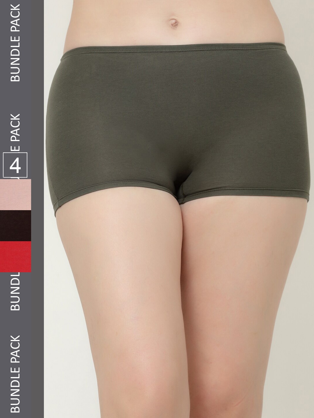 

Floret Women Pack Of 4 Boyshort Briefs, Multi