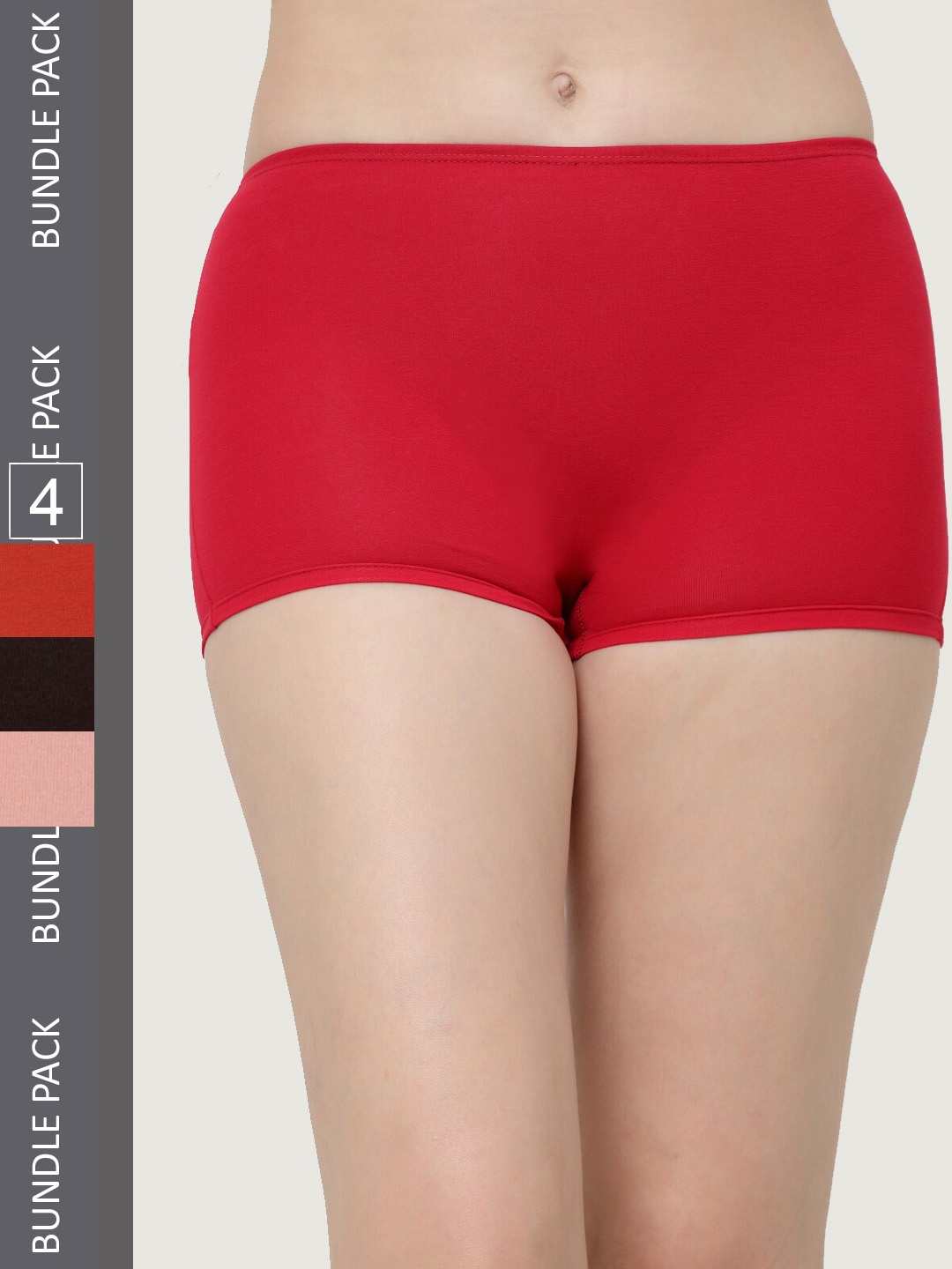 

Floret Women Pack Of 4 Assorted Boyshorts Briefs