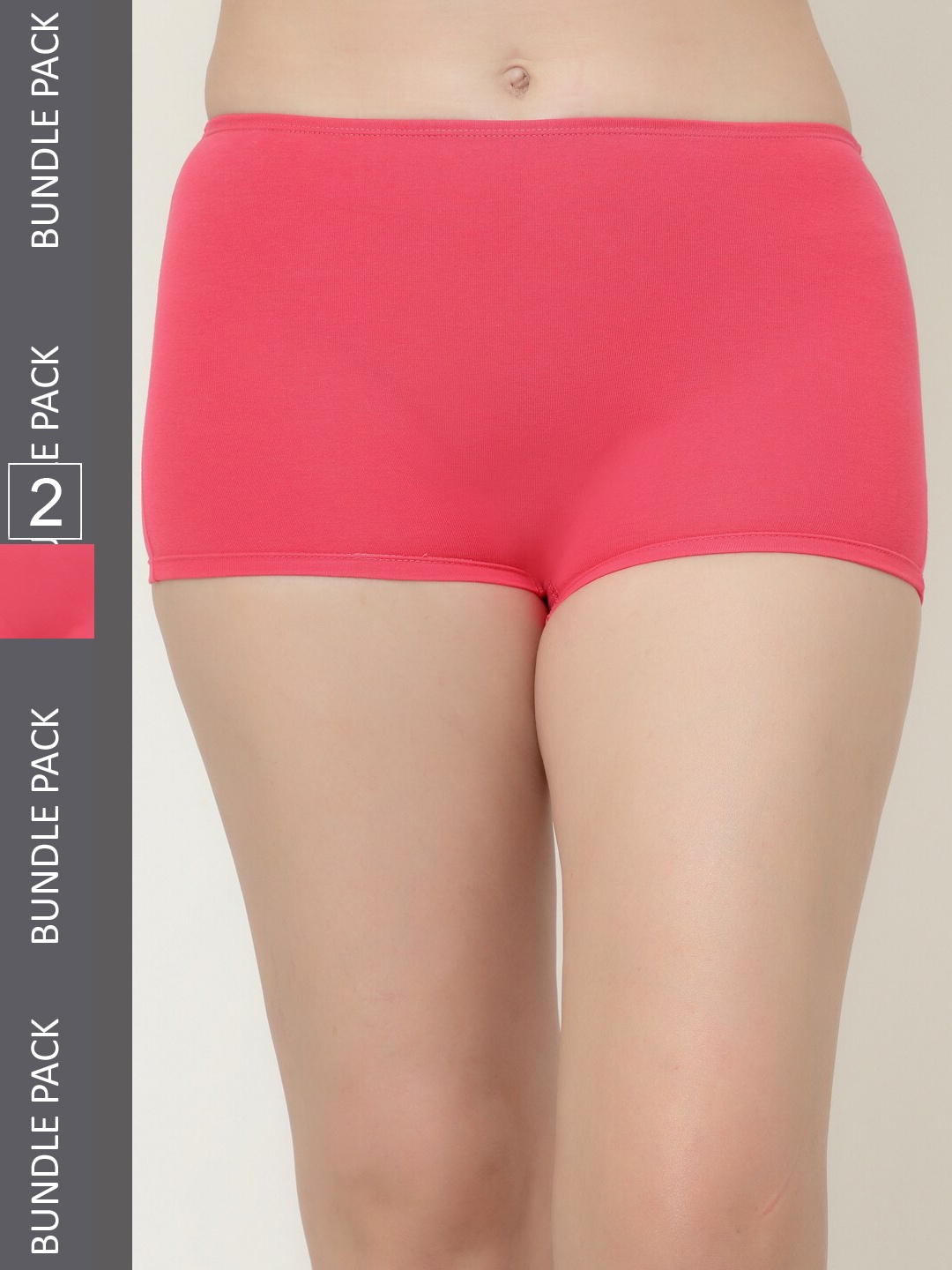 

Floret Women Pack Of 2 Boy Shorts Briefs, Pink