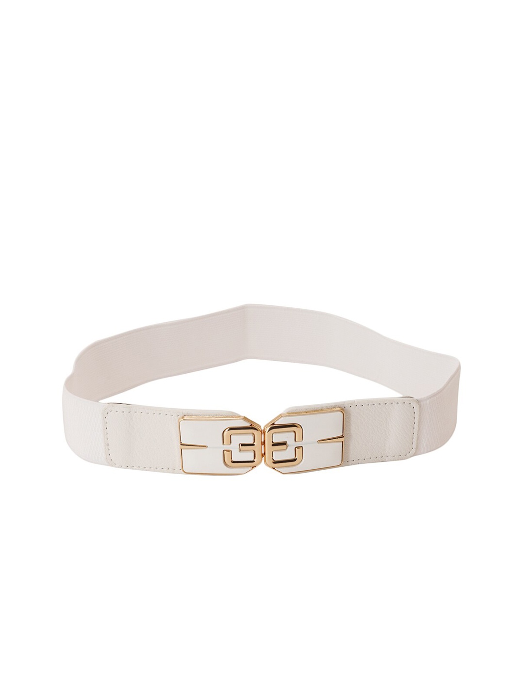 

Style Shoes Women Interlock PU Belt, White