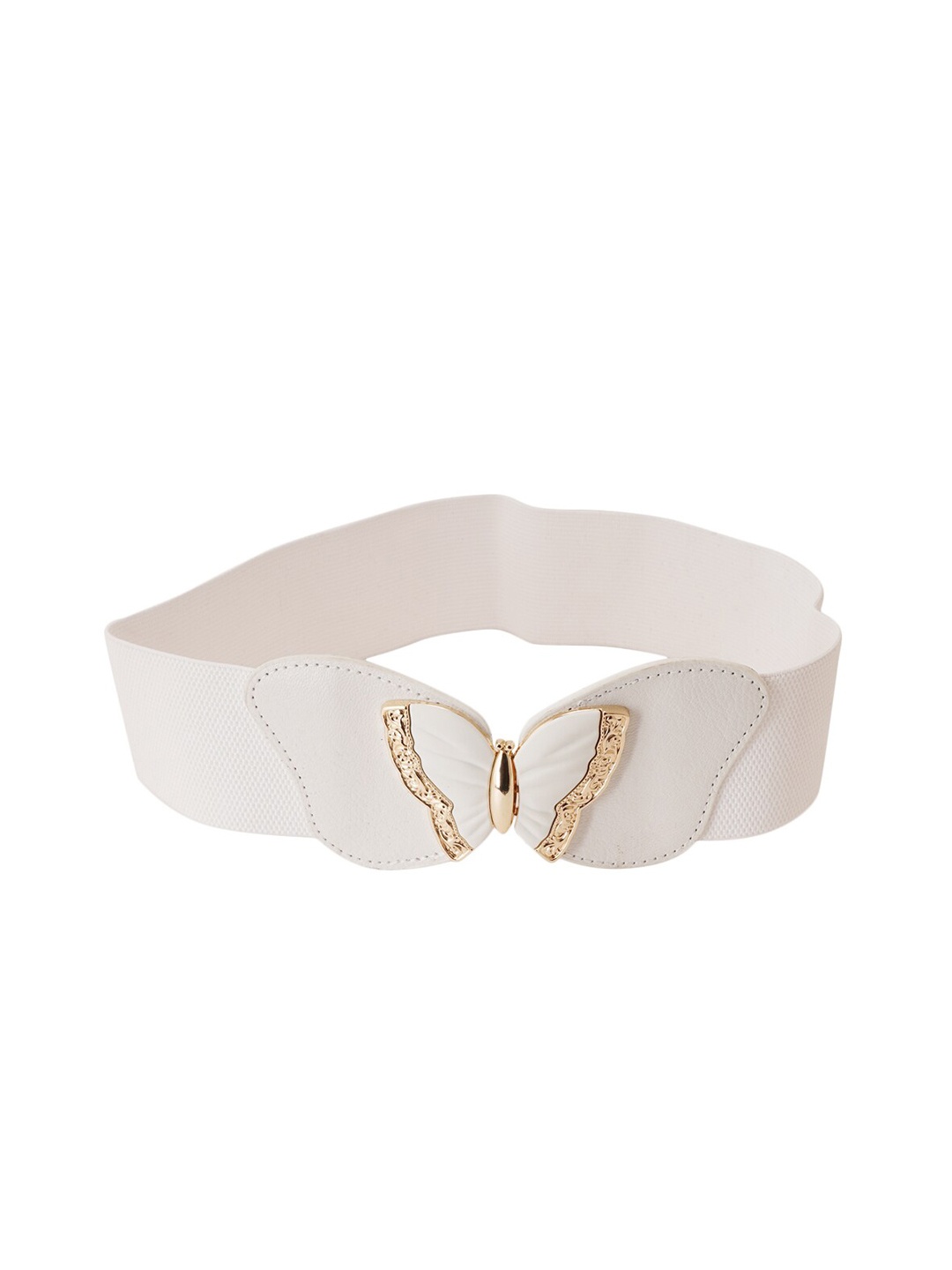 

Style Shoes Women Embellished PU Belt, White