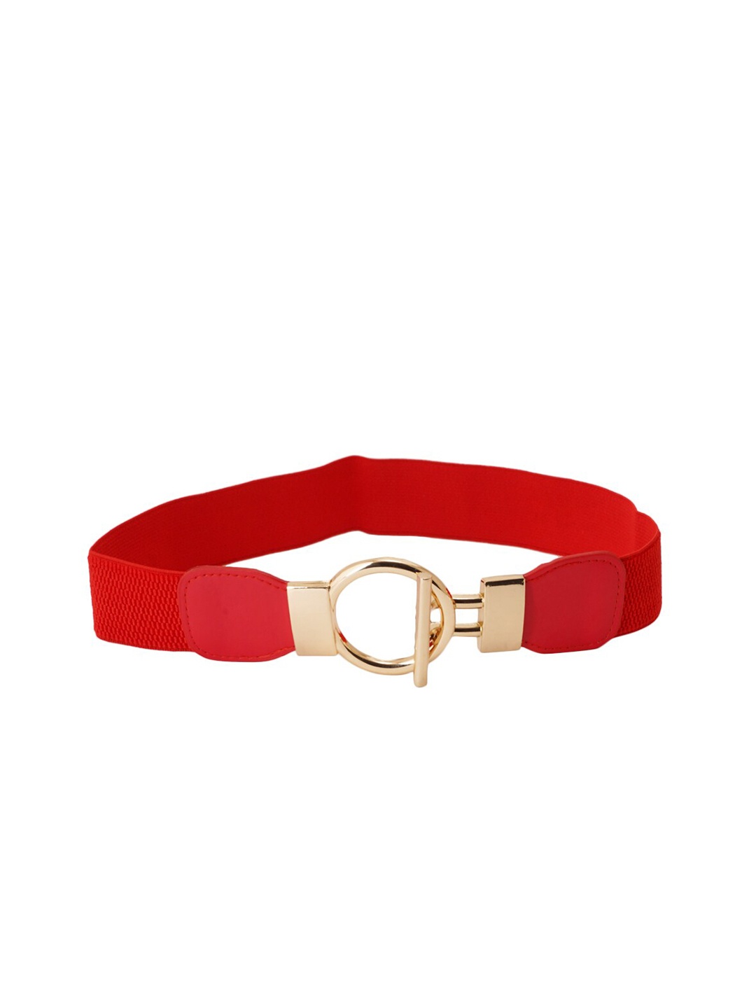 

Style Shoes Women PU Embellished Stretchable Belt, Red