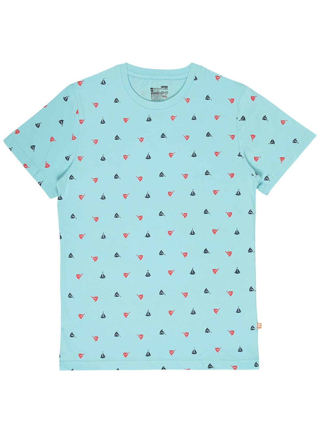 

Bodycare Kids Boys Printed Round Neck Cotton T-shirt, Blue