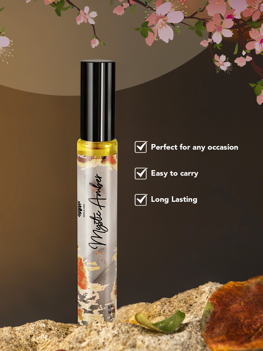 

Ajmal Artisan Mystic Amber Long-Lasting Concentrated Perfume Roll-On 10ml, Beige