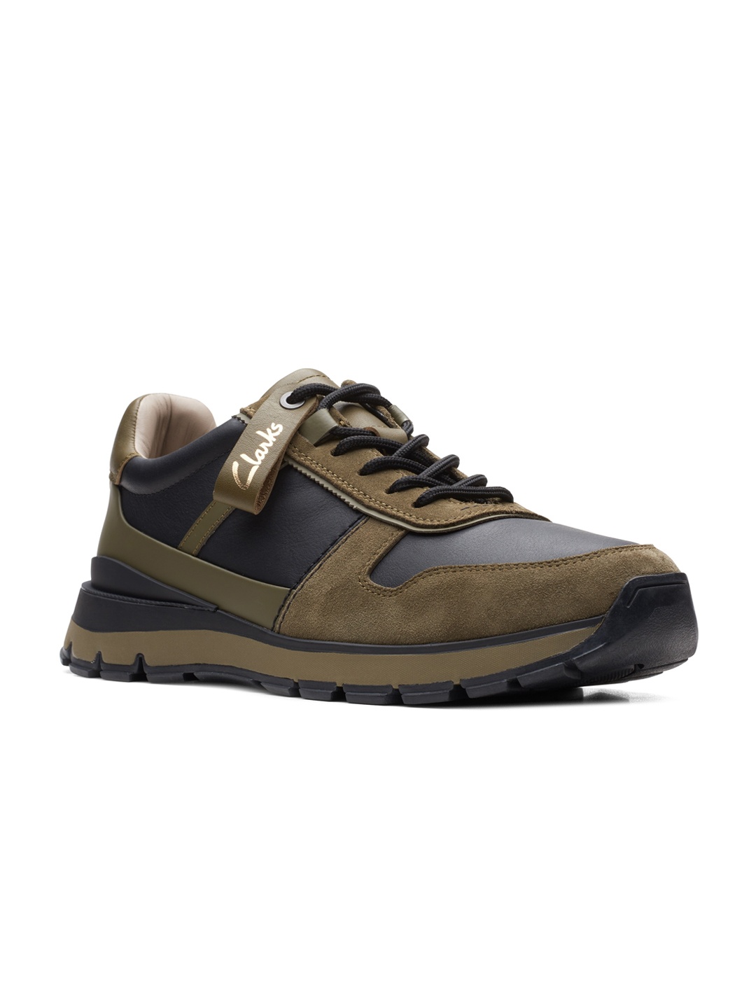 

Clarks Men Colourblocked Lightweight Sneakers, Green