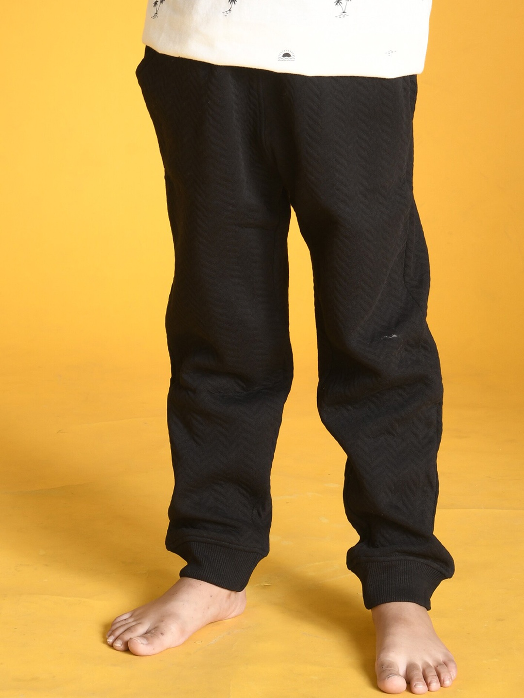 

Anthrilo Boys Solid Fleece Jogger Lounge Pant, Black