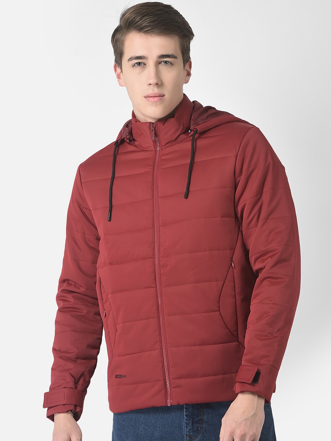 

Crimsoune Club Men Padded Hooded Jacket, Red