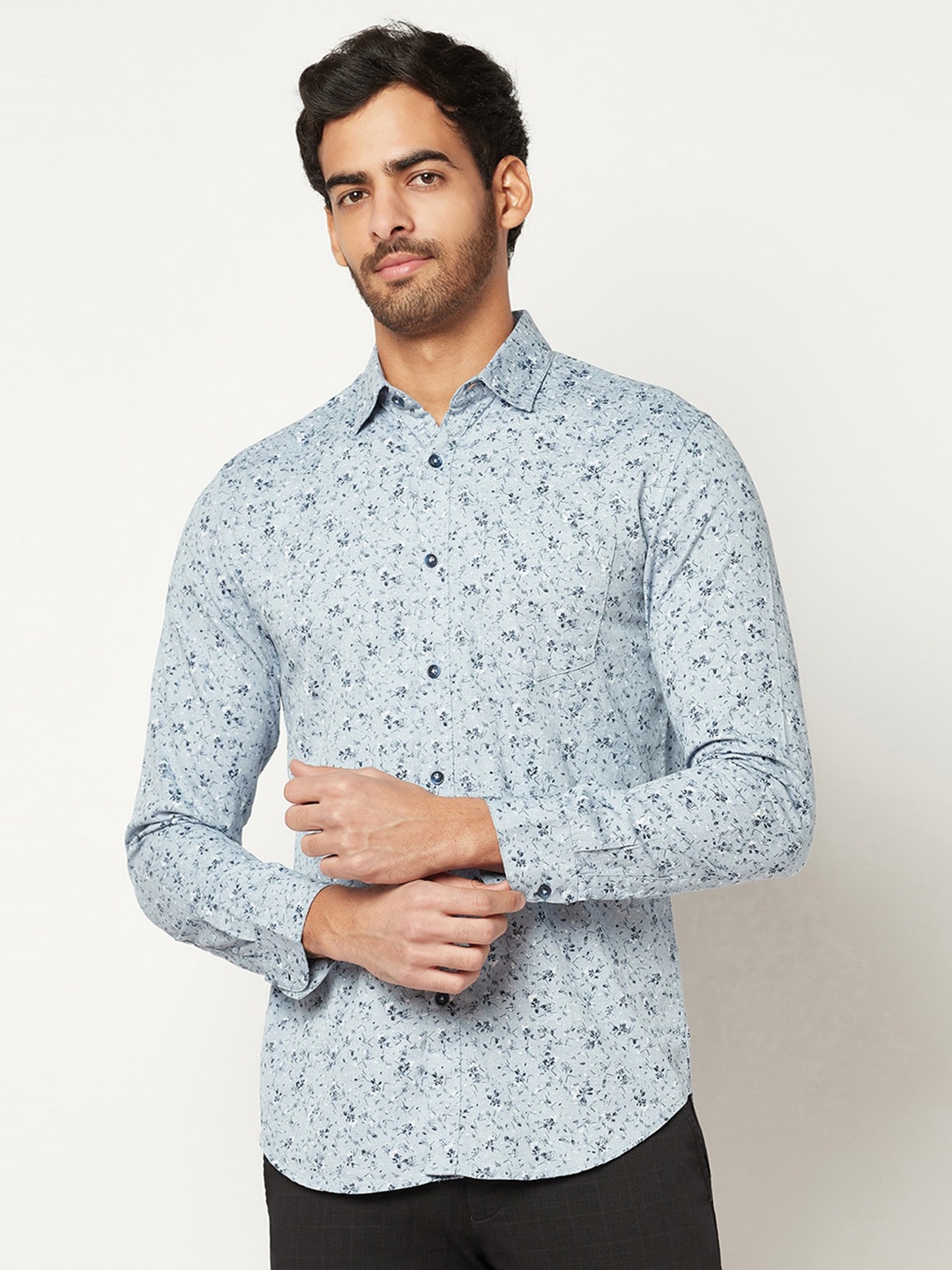

Blue Buddha Men Printed Casual Cotton Shirt