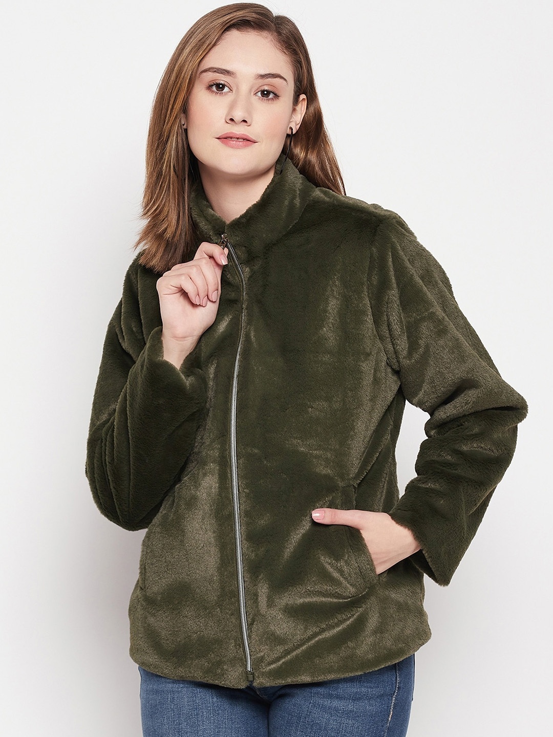 

Okane Women Camouflage Camouflage Lightweight Tailored Jacket, Olive