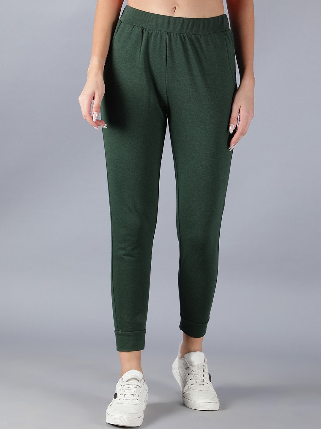 

Nimble Women Cotton Joggers, Green