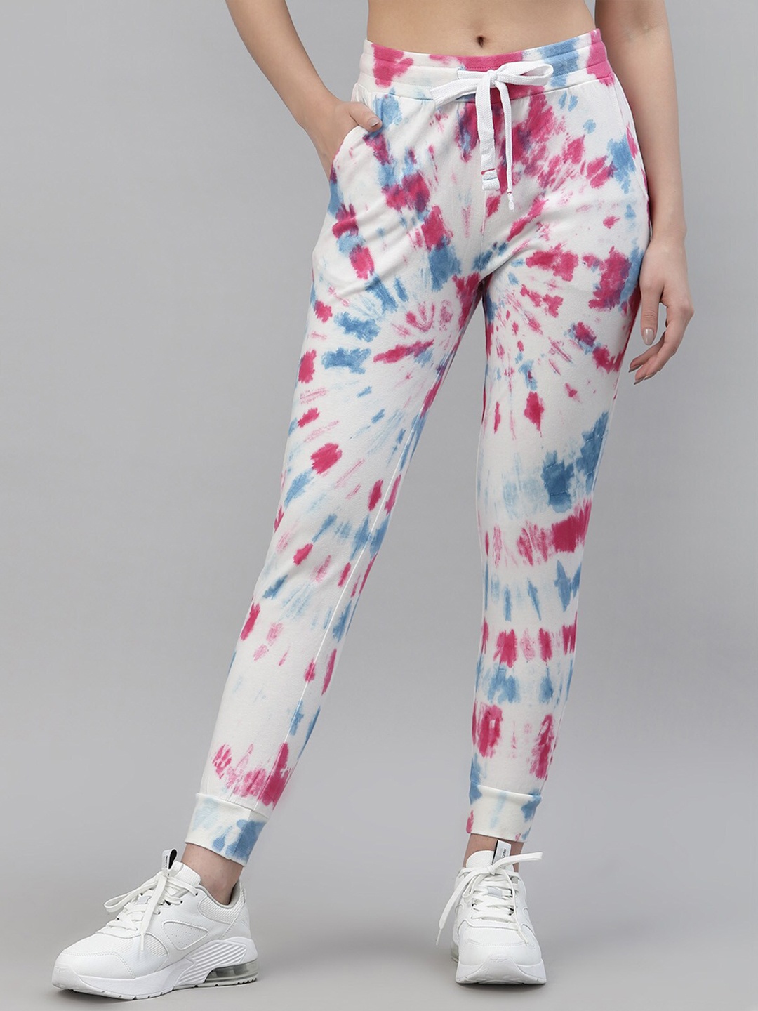 

Nimble Women Tie-Dye Joggers, White