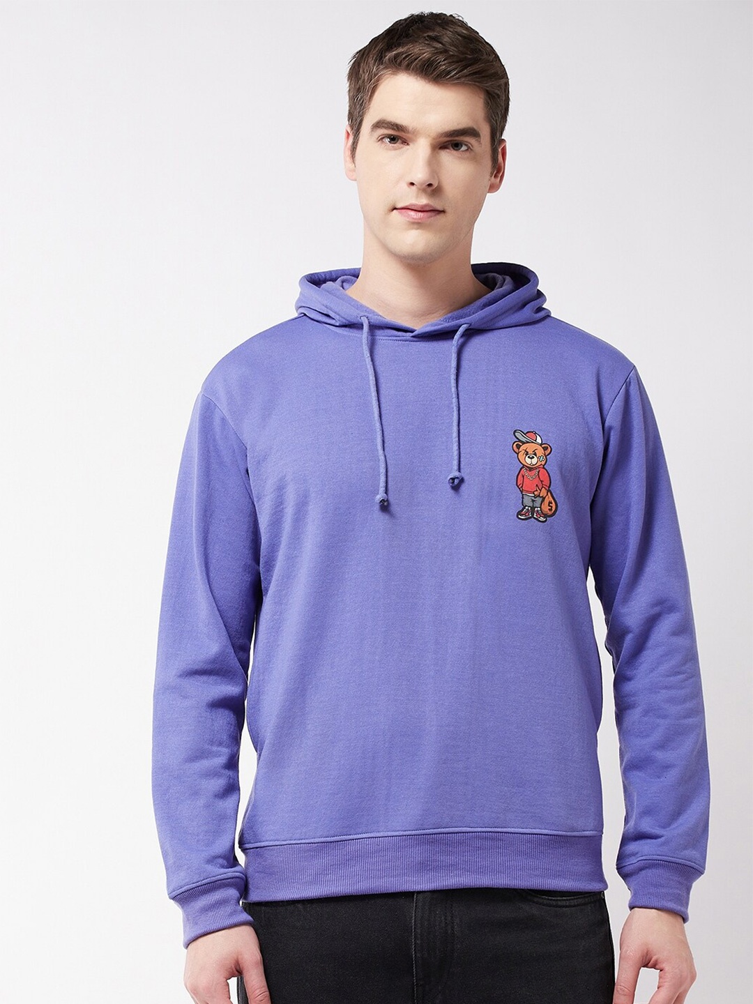 

GRITSTONES Hooded Fleece Sweatshirt, Purple