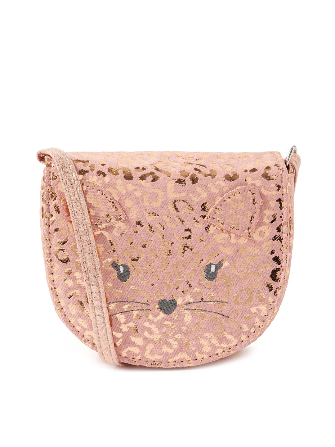 

Accessorize Embellished Half Moon Sling Bag, Pink