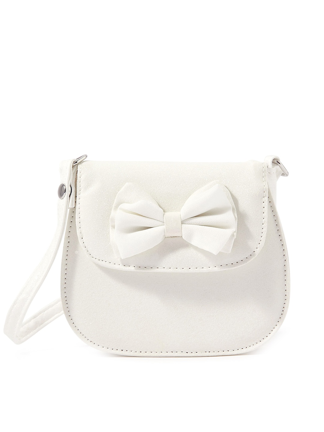 

Accessorize Structured Sling Bag with Bow Detail, Off white