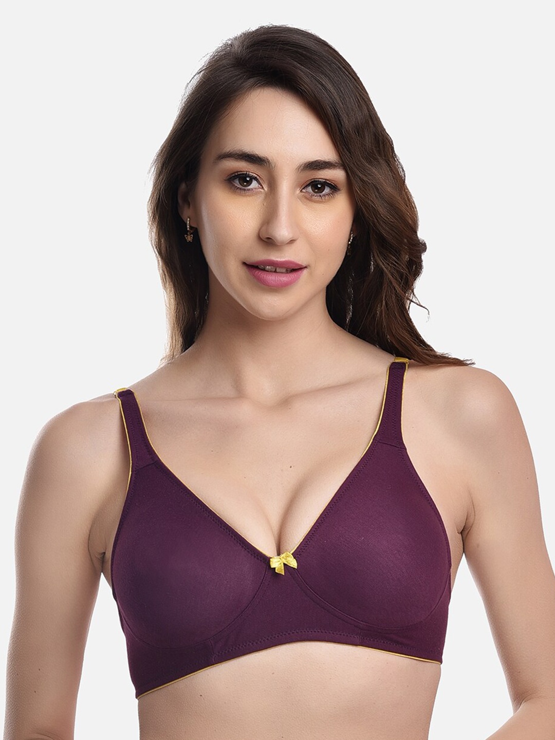 

FIMS Non Padded Non Wired Everyday Bra, Purple